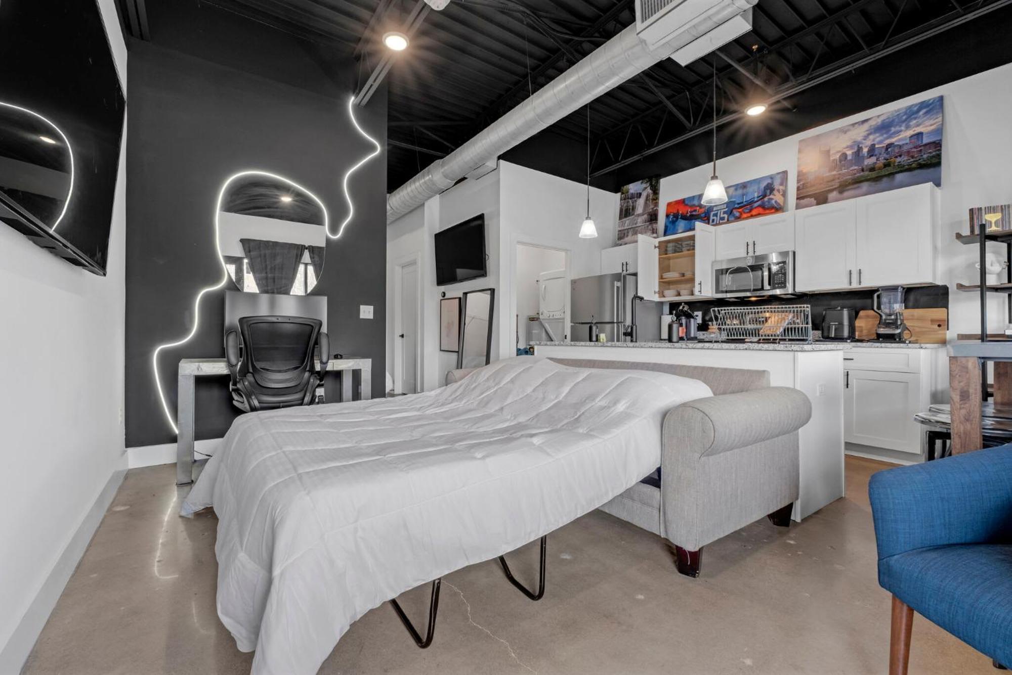 New Studio Sleeps 4 - 7 Mins To Dwtn Nashville Exterior photo